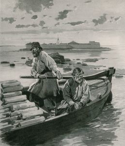 Schlüsselburg-Festung am Ladogasee von Frederic de Haenen