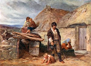 Eine irische Zwangsräumung von Frederick (after) Goodall