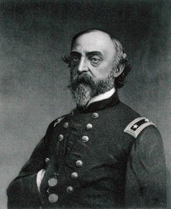 George Gordon Meade (1815-72) graviert von Robert E. Whitechurch (1814-c.83) nach einem Foto