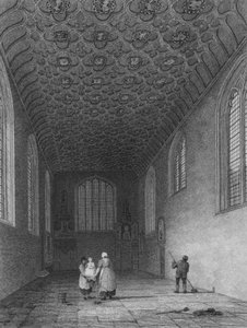 Innenraum der Savoy Chapel, Westminster (Stich)