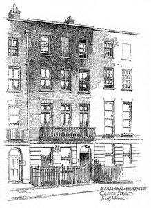 Benjamin Franklins Haus, 36 Craven Street, London, 1912