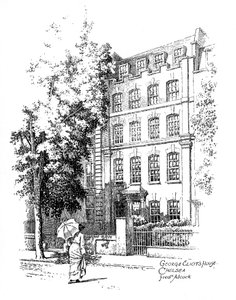 George Eliots Haus, Chelsea, London, 1912