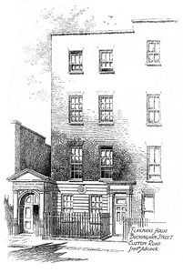 Haus von John Flaxman, Buckingham Street, Euston Road, London, 1912