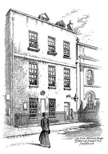 Haus von Sir Isaac Newton, St Martins Street, London, 1912