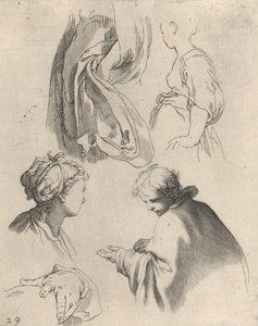 Figurenstudien aus dem Zeichenbuch