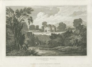 Darlaston Hall: Gravur, undatiert [ca. 1830] von Frederick Calvert