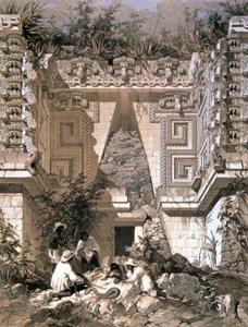 Tor, Casa del Gobernador, Uxmal von Frederick Catherwood