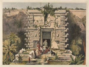 Tor des Großen Teocallis, Uxmal von Frederick Catherwood