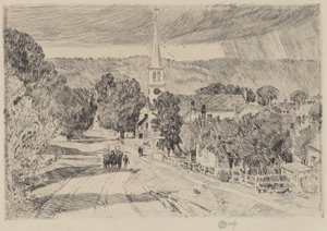 Ein Dorf in Vermont, 1923 von Frederick Childe Hassam