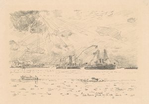 Rückkehr der Flotte, 1918 von Frederick Childe Hassam