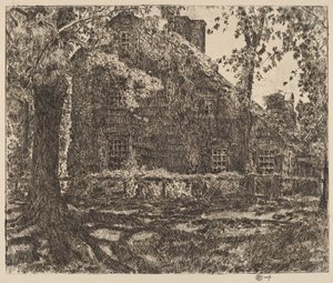 Das Home Sweet Home Cottage, Easthampton, 1921 von Frederick Childe Hassam
