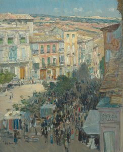 Ansicht einer südfranzösischen Stadt, 1910
