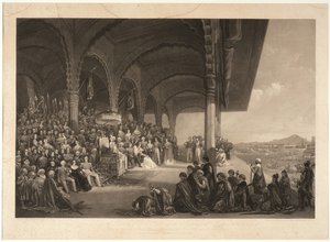 Der Dussorah Durbar Seiner Hoheit des Maharadschas von Mysore von Frederick Christian Lewis