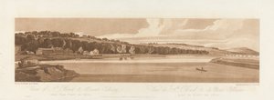Ansicht von St. Cloud und Mt. Calvary von Pont de Seve 1802; Platte 18 aus Ansichten in Paris, das Emanuel-Volumen Nachzeichnung der Platte B1981.25.2627 von Frederick Christian Lewis the Elder