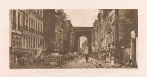 Ansicht des Tores von St. Denis von Frederick Christian Lewis the Elder