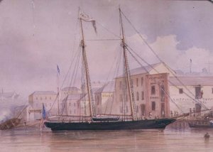 Circular Quay, ca. 1855 von Frederick Garling