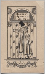 Exlibris: Herbert Spencer Allen, Sein Buch von Frederick Garrison Hall