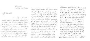 Brief von William Pitt an den Herzog von Portland, 1796