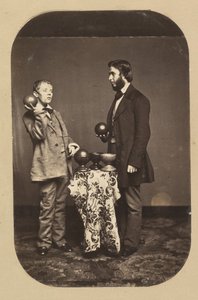 Dr. Joseph Parrish und ein Idiot, ca. 1858 von Frederick Gutekunst