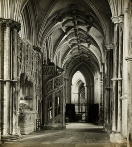 Ely-Kathedrale: Nordchor-Gang nach Westen von Frederick H. Evans