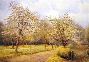 Blühende Bäume von Frederick Henry Evans