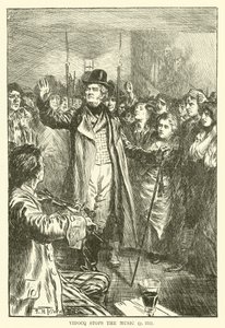 Vidocq stoppt die Musik (Stich) von Frederick Henry Townsend
