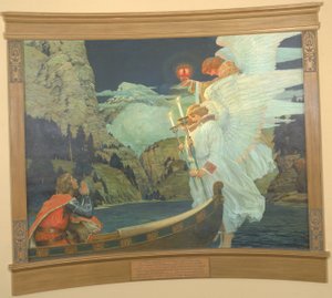 Der Ritter des Heiligen Grals, ca. 1912 von Frederick Judd Waugh