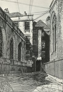 Südseite der Halle in Cliffords Inn in der City of London, ca. 1903, 1934 von Frederick Landseer Maur Griggs