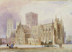 York Minster: Südansicht von Frederick Mackenzie