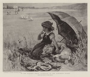 Im Erntefeld, Wächter des Picknickkorbs von Frederick Morgan