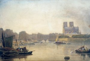 Notre Dame, Paris, 19. Jahrhundert von Frederick Nash
