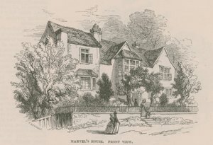 Andrew Marvels Haus, Highgate, London von Frederick William Fairholt