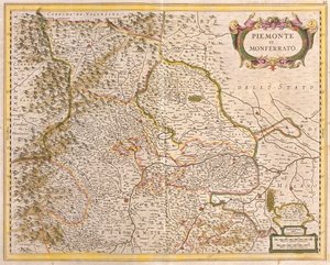 Karte von Piemont (Italien)