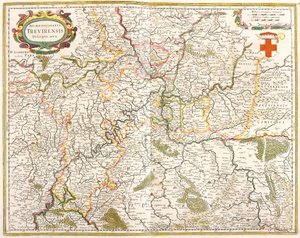 Karte des Erzbistums Trier (Deutschland) von Frederick de Wit