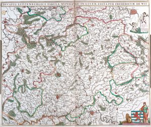 Wallonien, Champagne-Ardenne, Lothringen, Belgien, Frankreich, Luxemburg von Frederick de Wit