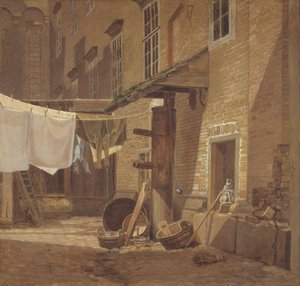 Der Hinterhof des Charlottenborg-Palastes von Frederik Hansen Sodring