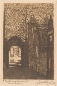 Oudemanhuispoort in Amsterdam von Frederik van der Harst (signed by artist)