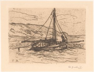 Garnelenboot auf See