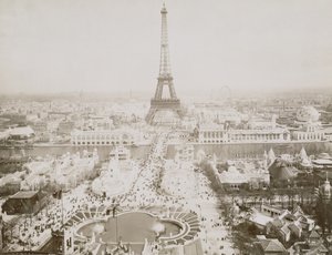 Tirage Photographique Original Paris 1900 - Champ De Mars Et Tour Eiffel - Vintage