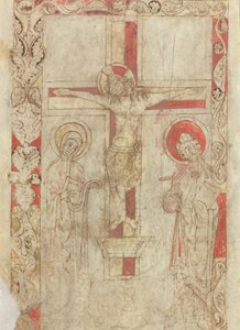 Die Kreuzigung [verso] von French 12th Century