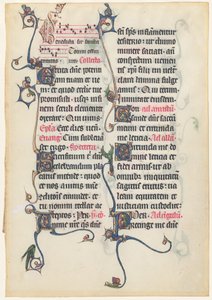 Manuskriptblatt aus dem Beauvais-Missale