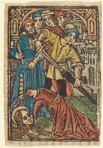 Die Enthauptung der Heiligen Katharina (?) von French 15th Century