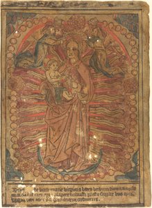 Die Madonna und das Kind im Rosenkranz