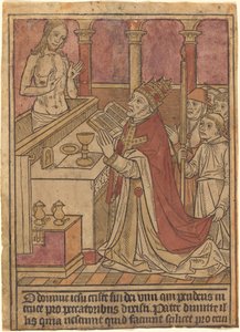 Die Messe des Heiligen Gregor (recto)
