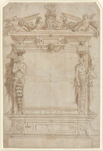 Entwurf für ein architektonisches Rahmenwerk von French 16th Century