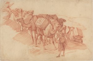 Kamelkarawane von French 18th Century