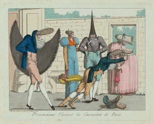 Provinzler besuchen die Sehenswürdigkeiten von Paris von French 19th Century