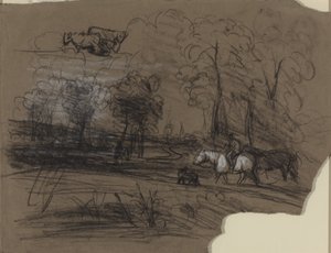 Reiter auf dem Land von French 19th Century
