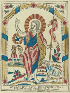 Heiliger Johannes der Täufer, bitte für uns von French 19th Century