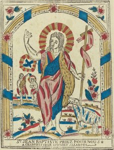 Heiliger Johannes der Täufer, bitte für uns von French 19th Century